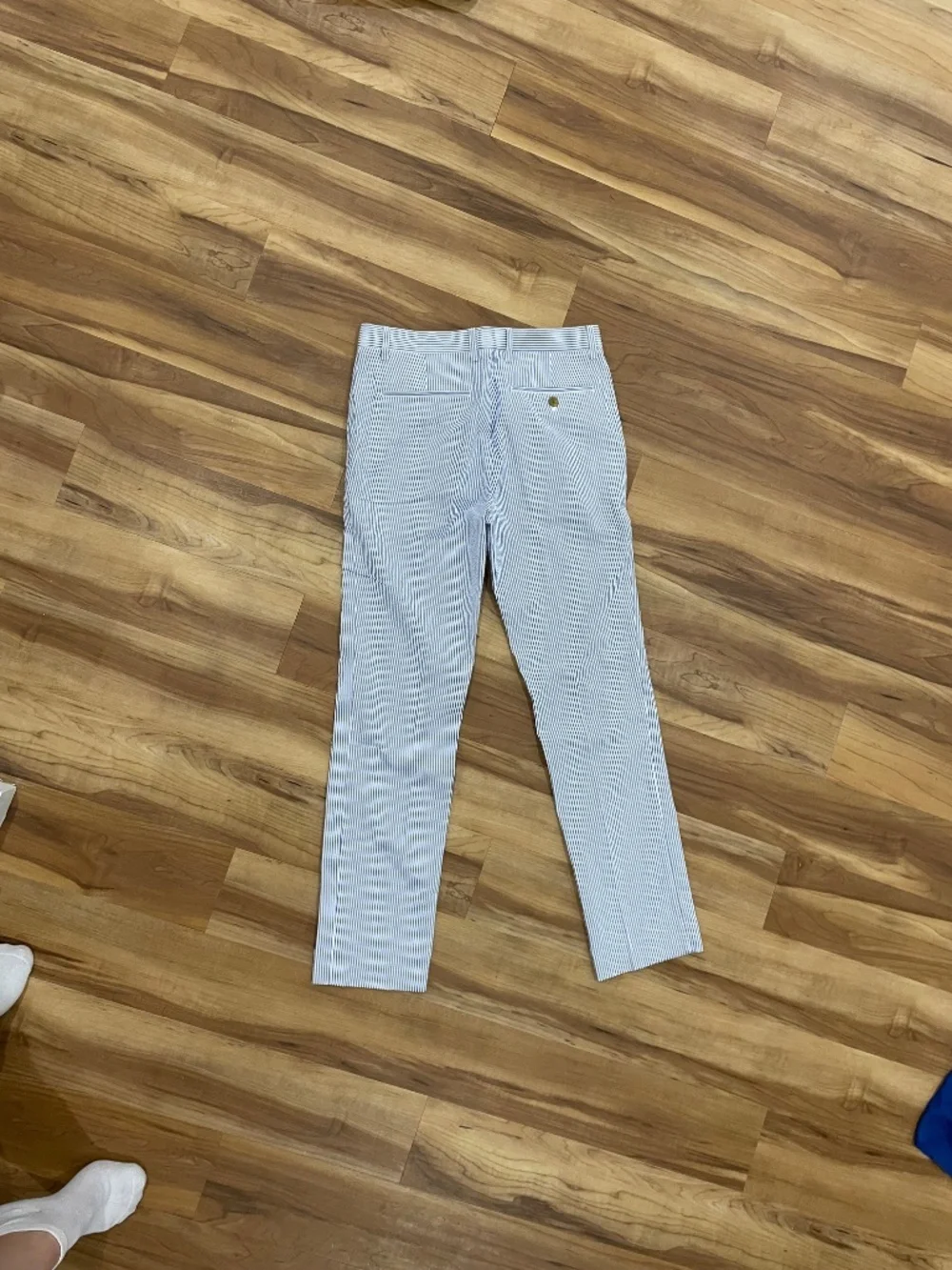 NWT Crewcuts J.Crew Boys Thompson Seersucker Striped Dress Pants Size 14 - Picture 2 of 7